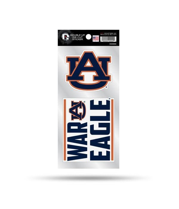 AUBURN TIGERS DOUBLE UP DECAL