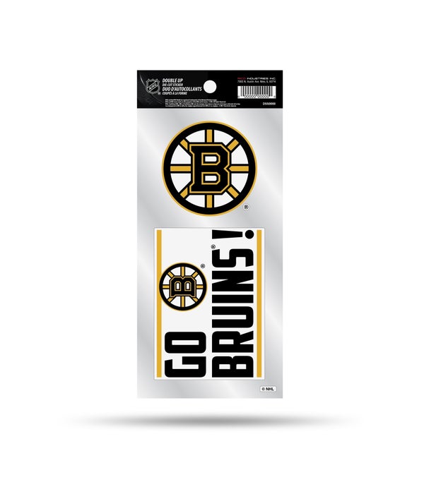 BOSTON BRUINS DOUBLE UP DECAL
