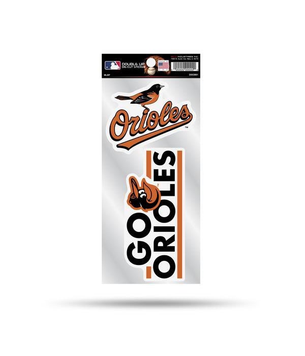 BALTIMORE ORIOLES DOUBLE UP DECAL