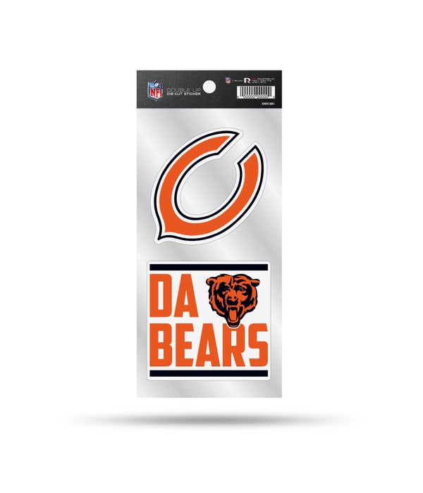 CHICAGO BEARS DOUBLE UP DECAL