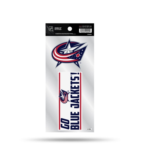 COLUMBUS BLUE JACKETS DOUBLE UP DECAL
