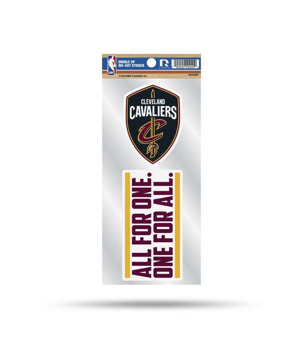 CLEVELAND CAVALIERS DOUBLE UP DECAL