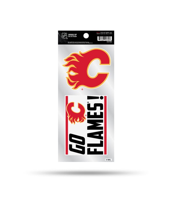 CALGARY FLAMES DOUBLE UP DECAL