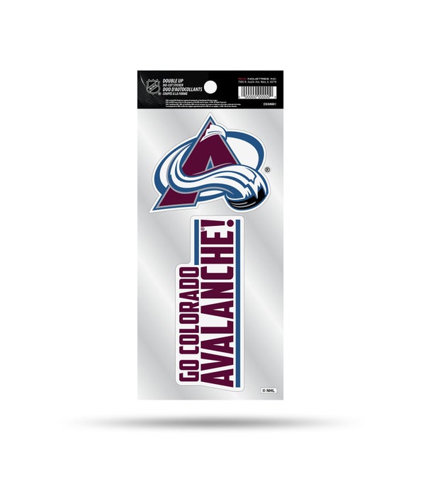COLORADO AVALANCHE DOUBLE UP DECAL