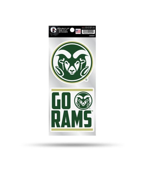 COLORADO STATE RAMS DOUBLE UP DECAL