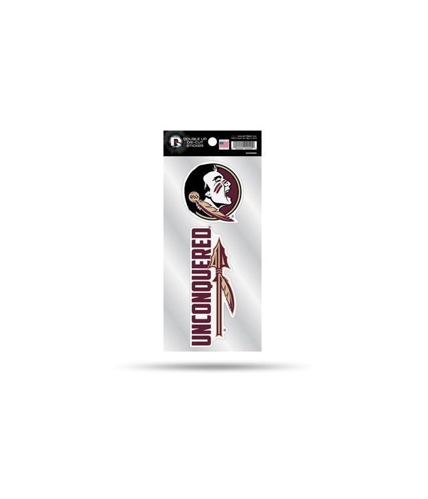 FLORIDA STATE SEMINOLES DOUBLE UP DECAL