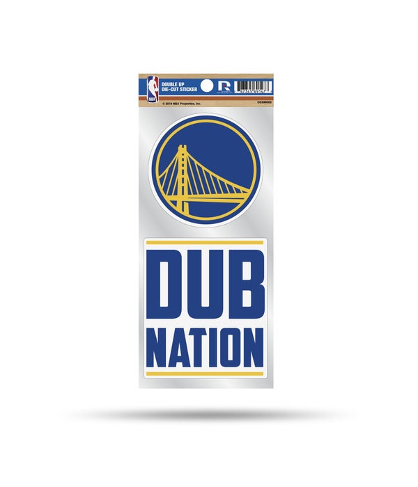 GOLDEN STATE WARRIORS DOUBLE UP DECAL