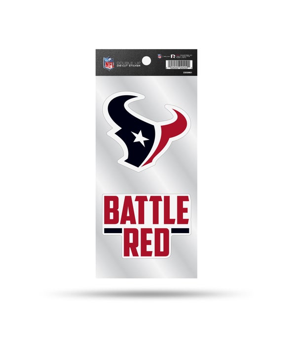HOUSTON TEXANS DOUBLE UP DECAL
