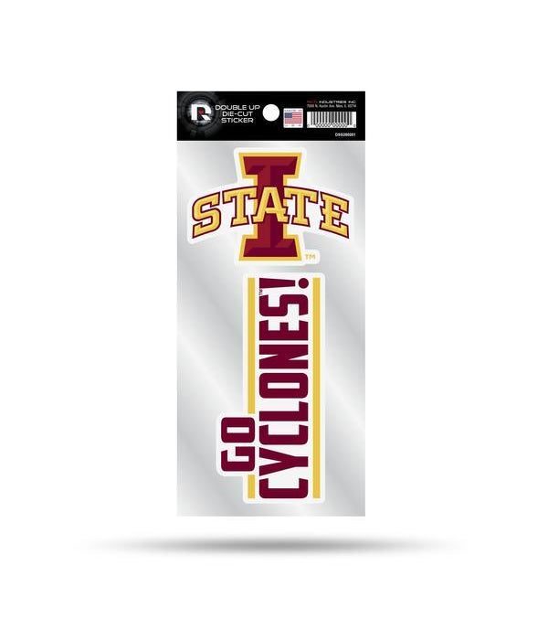 IOWA STATE CYCLONES DOUBLE UP DECAL