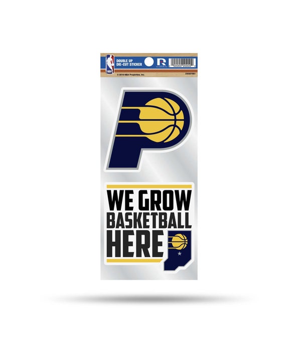 INDIANA PACERS DOUBLE UP DECAL