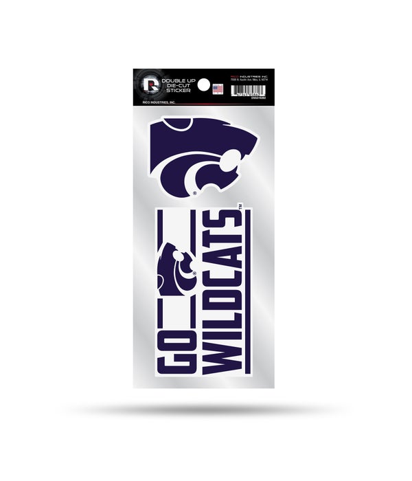 KANSAS STATE WILDCATS DOUBLE UP DECAL