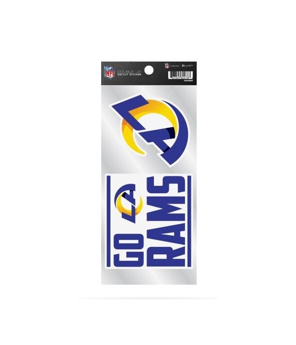 LOS ANGELES RAMS DOUBLE UP DECAL