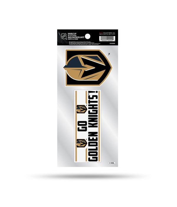 LAS VEGAS GOLDEN KNIGHTS DOUBLE UP DECAL