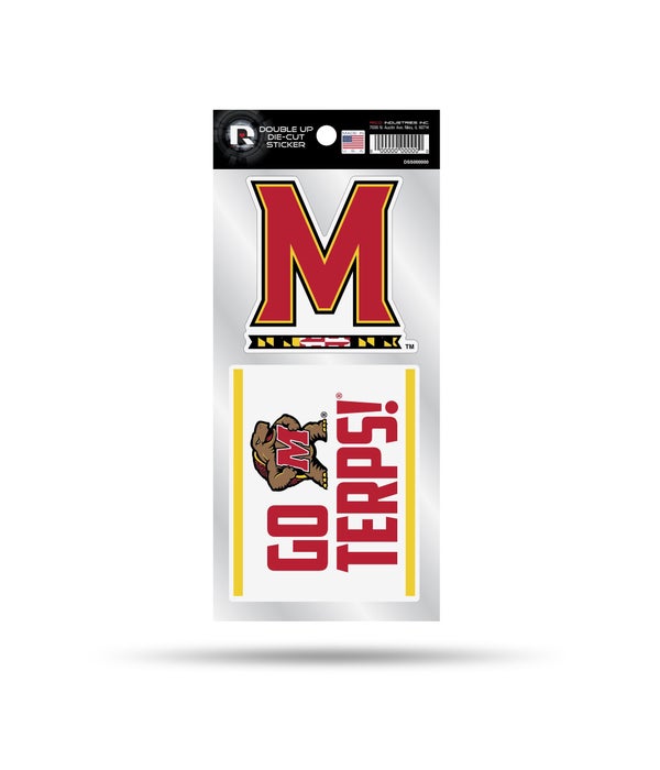 MARYLAND TERRAPINS DOUBLE UP DECAL