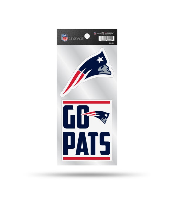 NEW ENGLAND PATRIOTS DOUBLE UP DECAL
