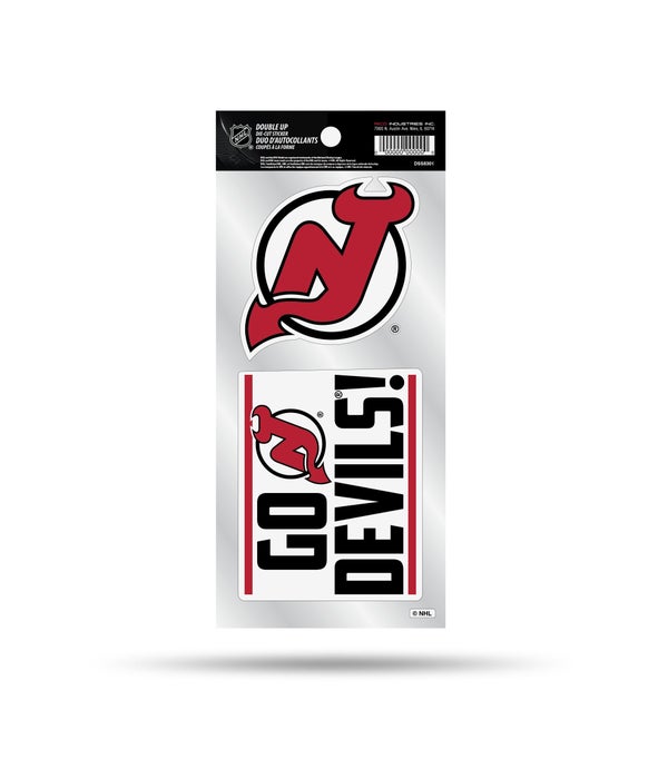 NEW JERSEY DEVILS DOUBLE UP DECAL