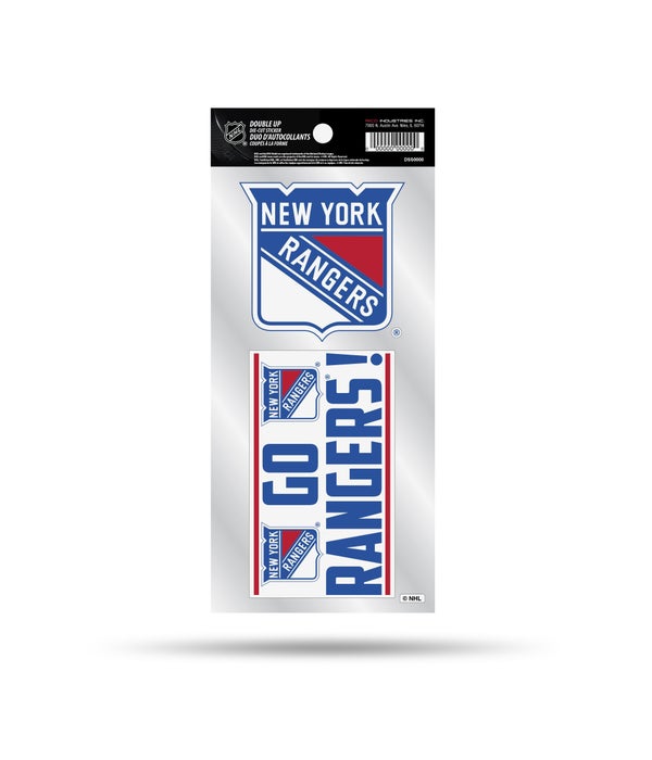 NEW YORK RANGERS DOUBLE UP DECAL