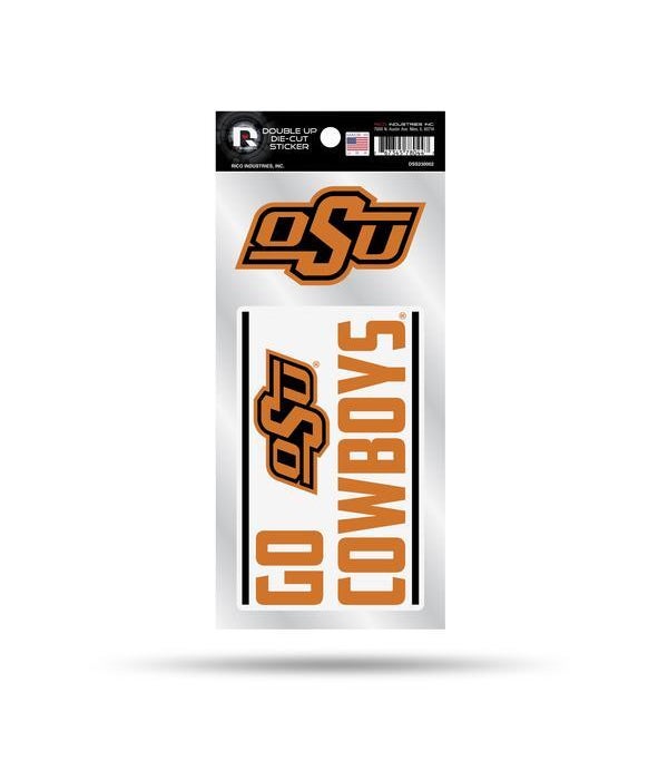 OKLAHOMA STATE COWBOYS DOUBLE UP DECAL