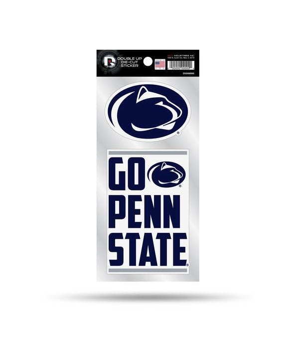 PENN STATE NITTANY LIONS DOUBLE UP DECAL