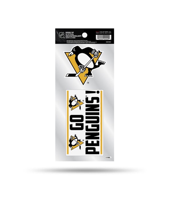 PITTSBURGH PENGUINS DOUBLE UP DECAL