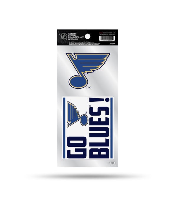 ST. LOUIS BLUES DOUBLE UP DECAL