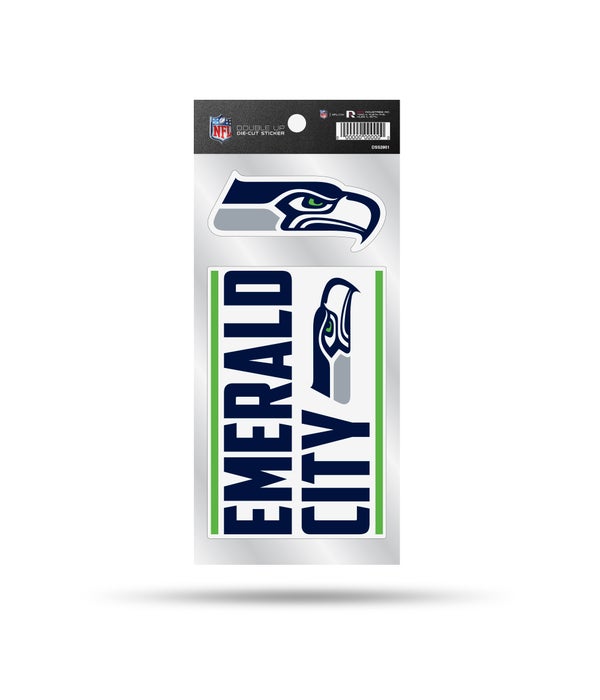 SEATTLE SEAHAWKS DOUBLE UP DECAL