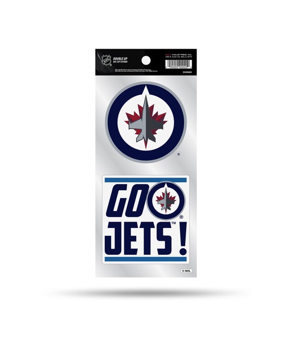 WINNIPEG JETS DOUBLE UP DECAL