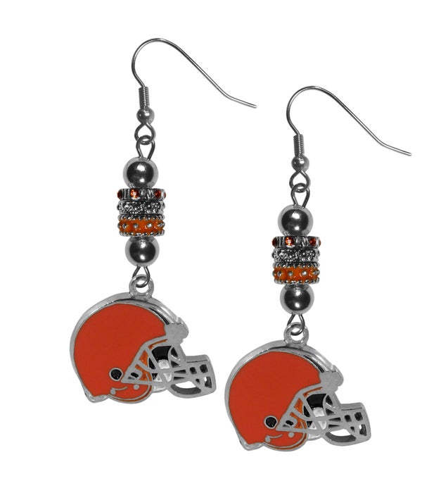 CLEVELAND BROWNS EURO BEADED EARRING