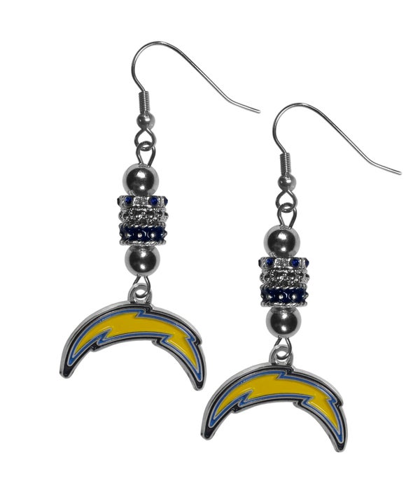 LOS ANGELES CHARGERS EURO BEADED EARRING