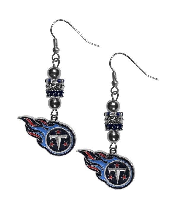 TENNESSEE TITANS EURO BEADED EARRING