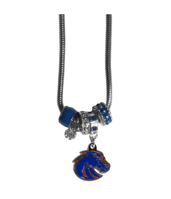 BOISE STATE BRONCOS EURO BEADED NECKLACE