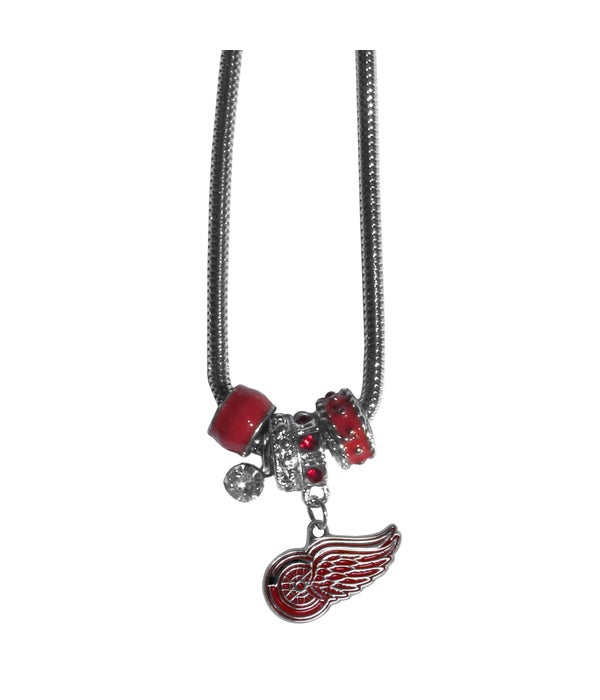 DETROIT RED WINGS EURO BEADED NECKLACE