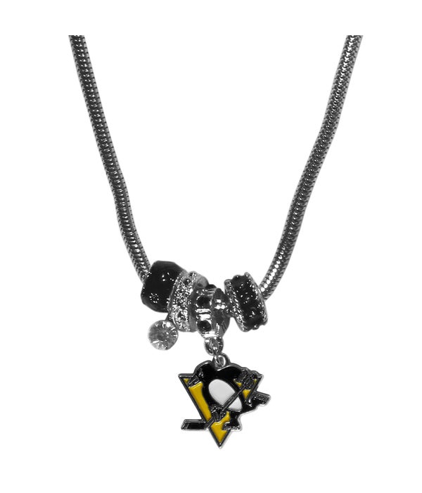 PITTSBURGH PENGUINS EURO BEADED NECKLACE