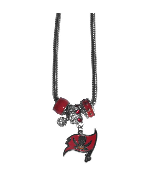 TAMPA BAY BUCCANEERS EURO BEADED NECKLACE