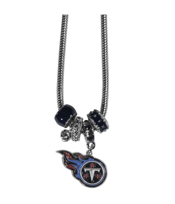 TENNESSEE TITANS EURO BEADED NECKLACE