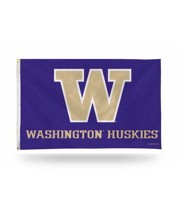 WASHINGTON HUSKIES 3X5 FLAG