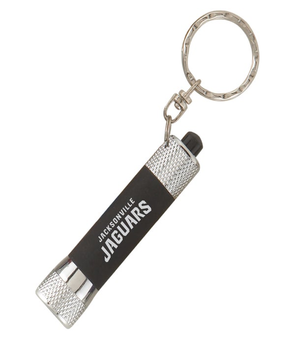 Jacksonville Jaguars Flashlight Key Chain with Bottle Opener