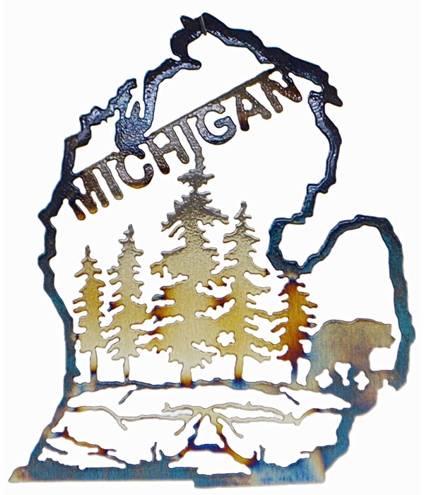 Michigan Mitten  w/BearGarden (Mini) Art