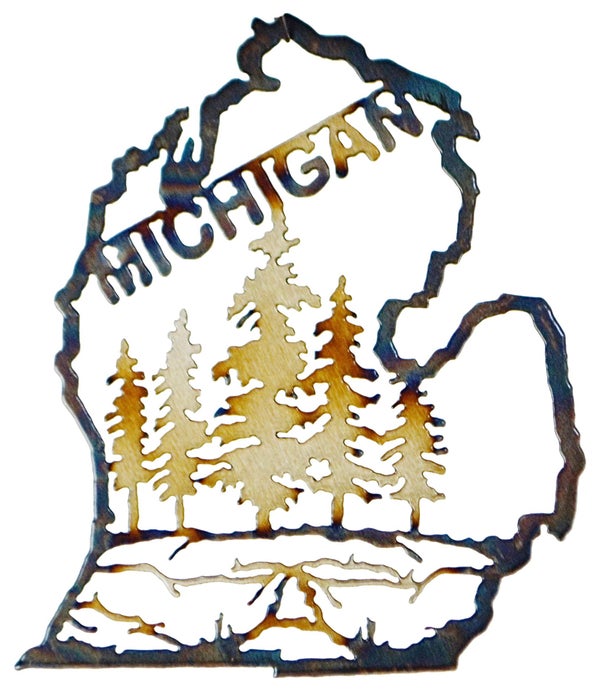 Michigan Mitten Garden (Mini) Art