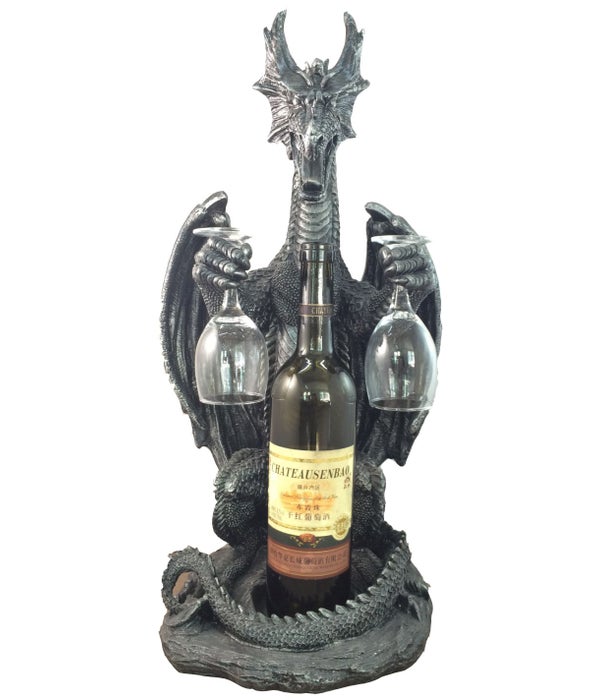 17" Dragon Wine Holder 1PC