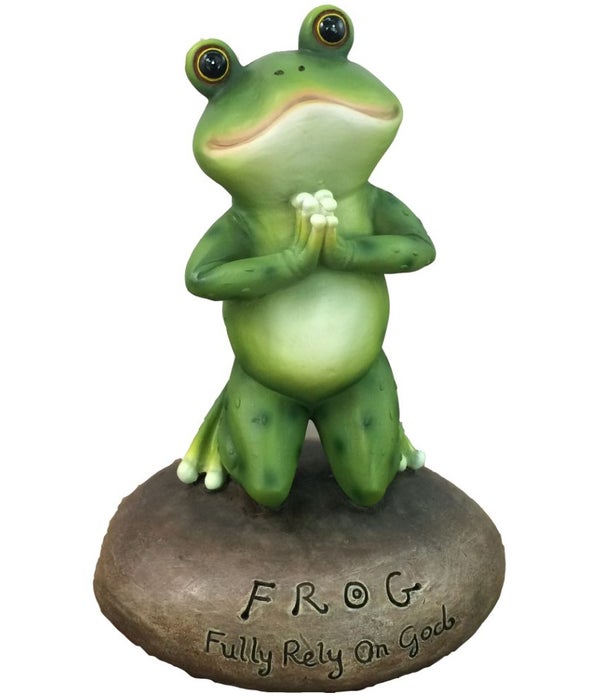 6.5" Frog on Stone 12PC