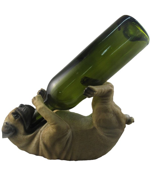 11.5" Pug Wine Holder