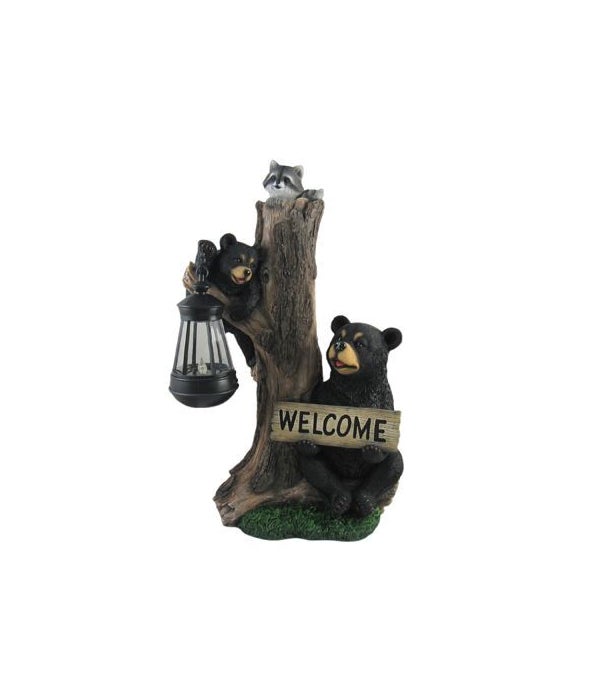 Bear Lantern-Forest Family Greetings