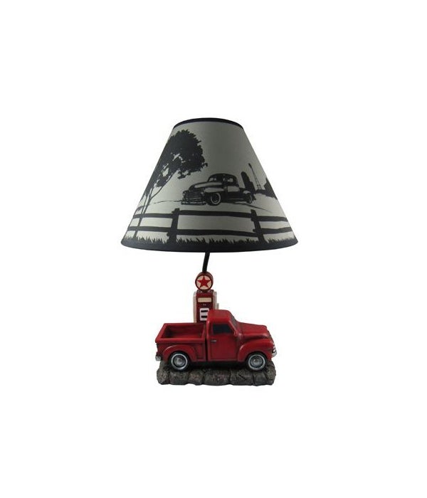 20" Big Red Truck Lamp 4PC