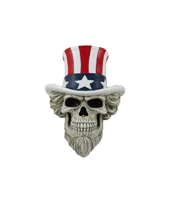 Patriotic Skull 12"L