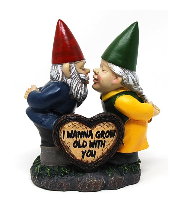 Kissing Gnomes 5.65"T