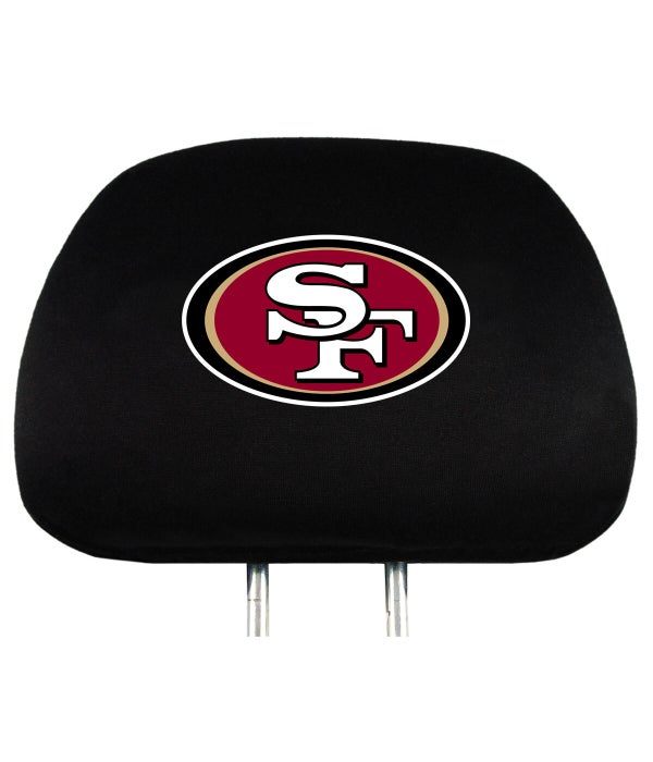 HEAD REST COVER - SF 49ERS