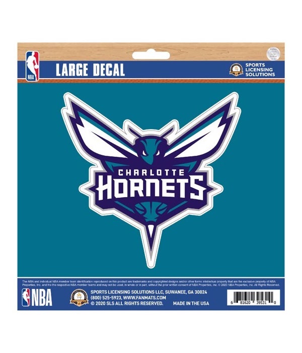 CHARLOTTE HORNETS LARGE DECAL