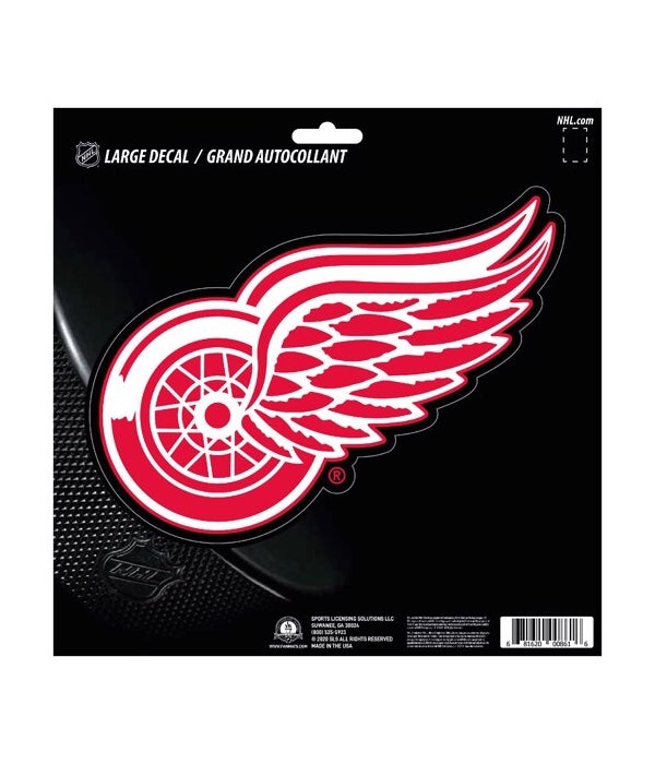 DETROIT RED WINGS LARGE DECAL