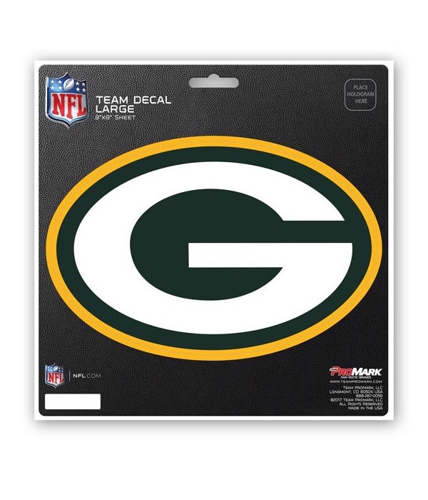 GREEN BAY PACKERS LARGE DECAL